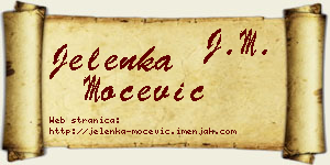Jelenka Močević vizit kartica